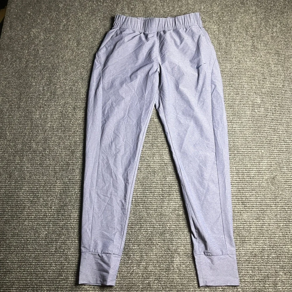 Nike Dri-FIT Jogger Pants mens Medium Blue Gray Tapered Elastic Waist Athletic